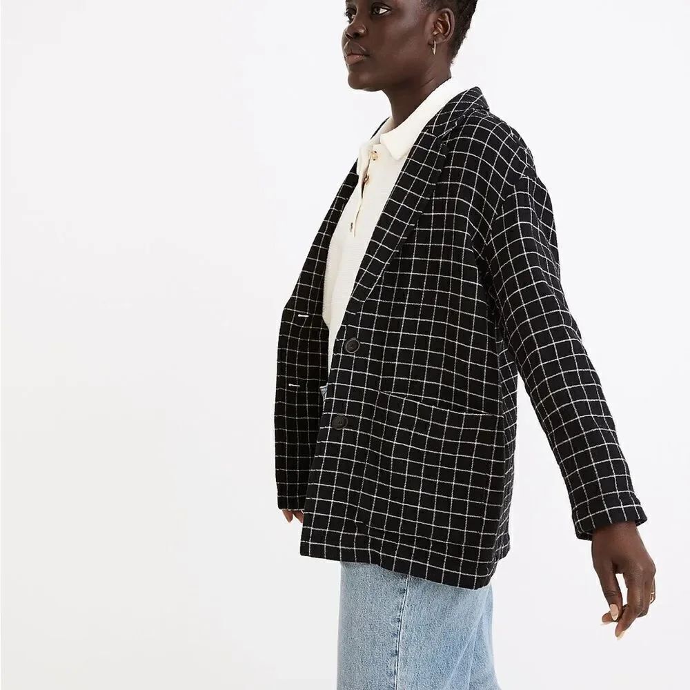Madewell windowpane blazer size XS